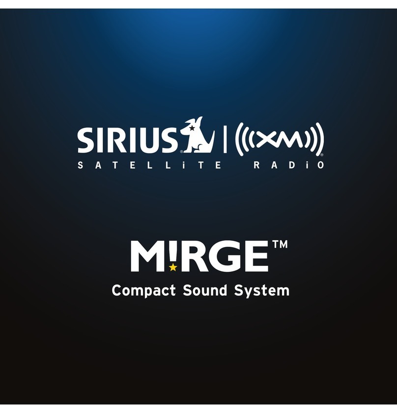Sirius XM RAdio MIRGE user manual