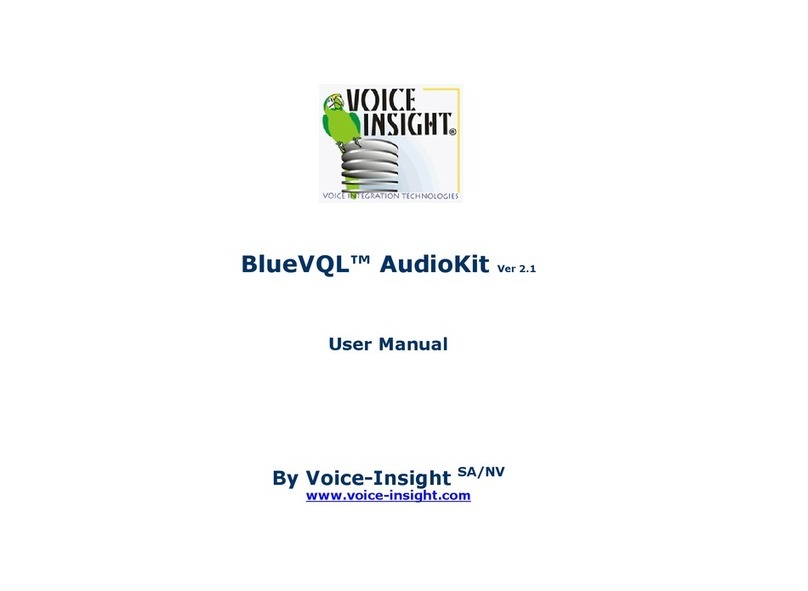 Voice-Insight BlueVQL AudioKit user manual