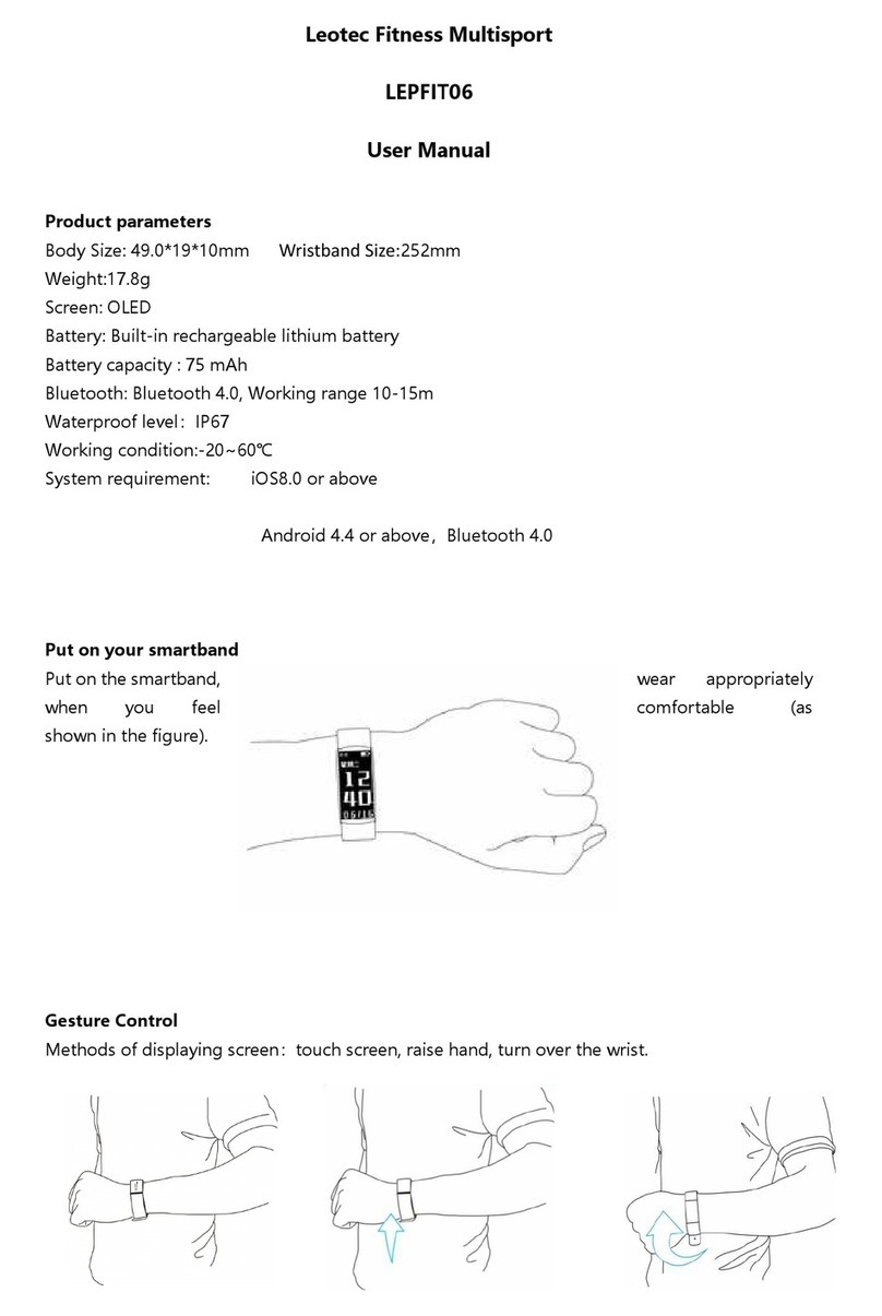 Leotec LEPFIT06 user manual