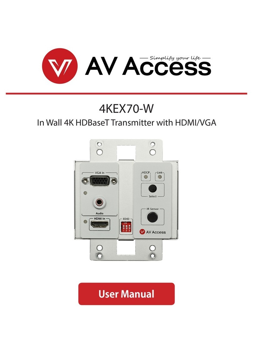 AV Access 4KEX70-W User manual