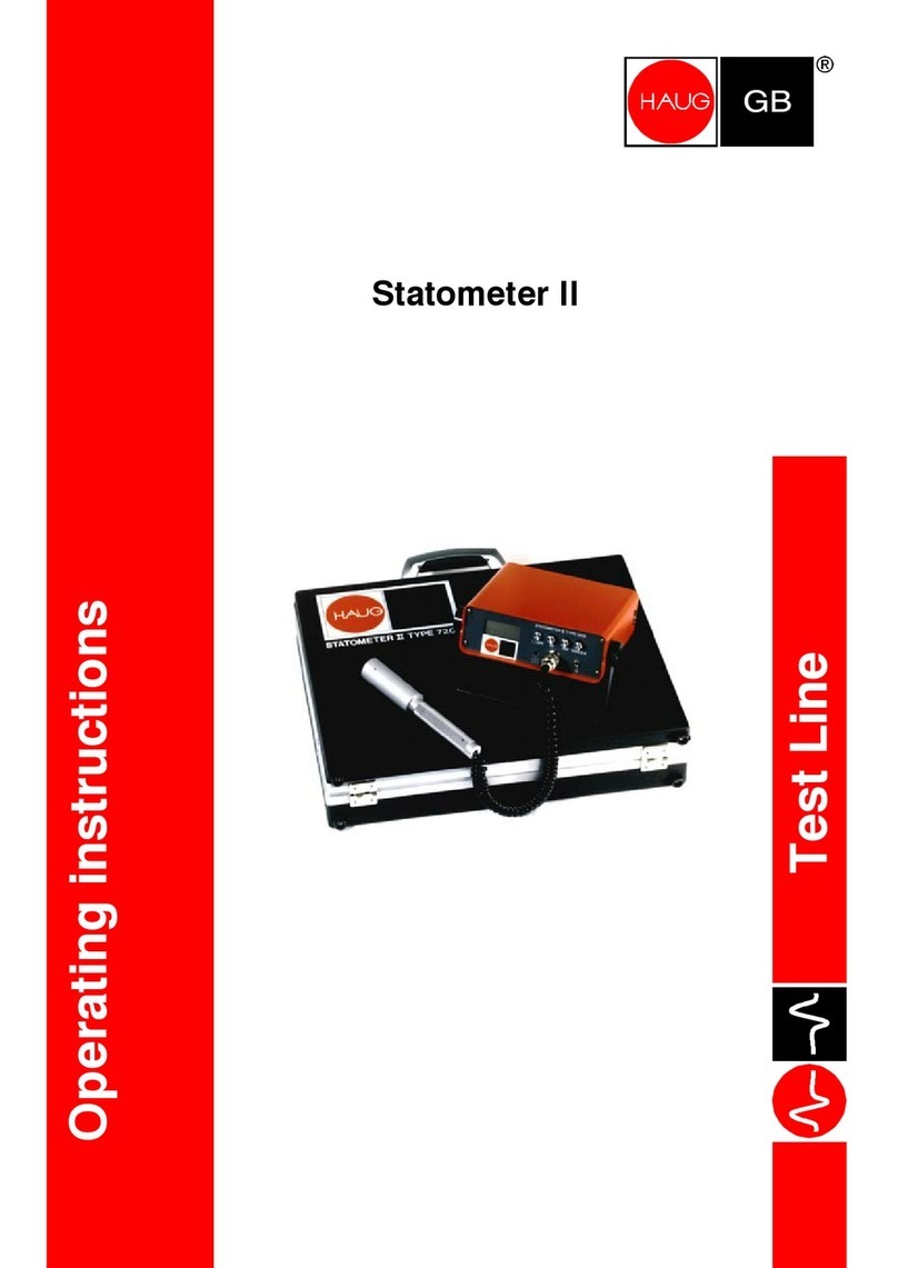 Haug Statometer II operating instructions