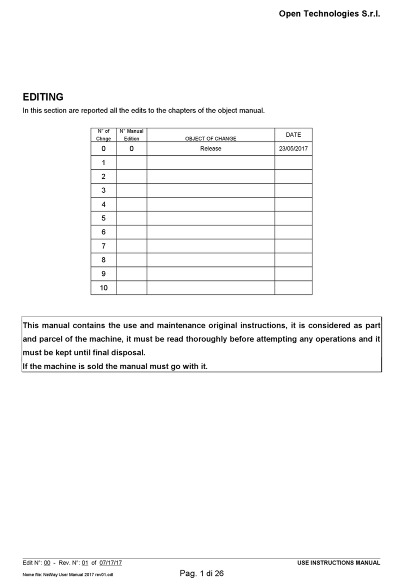 Open Technologies NeWay User manual