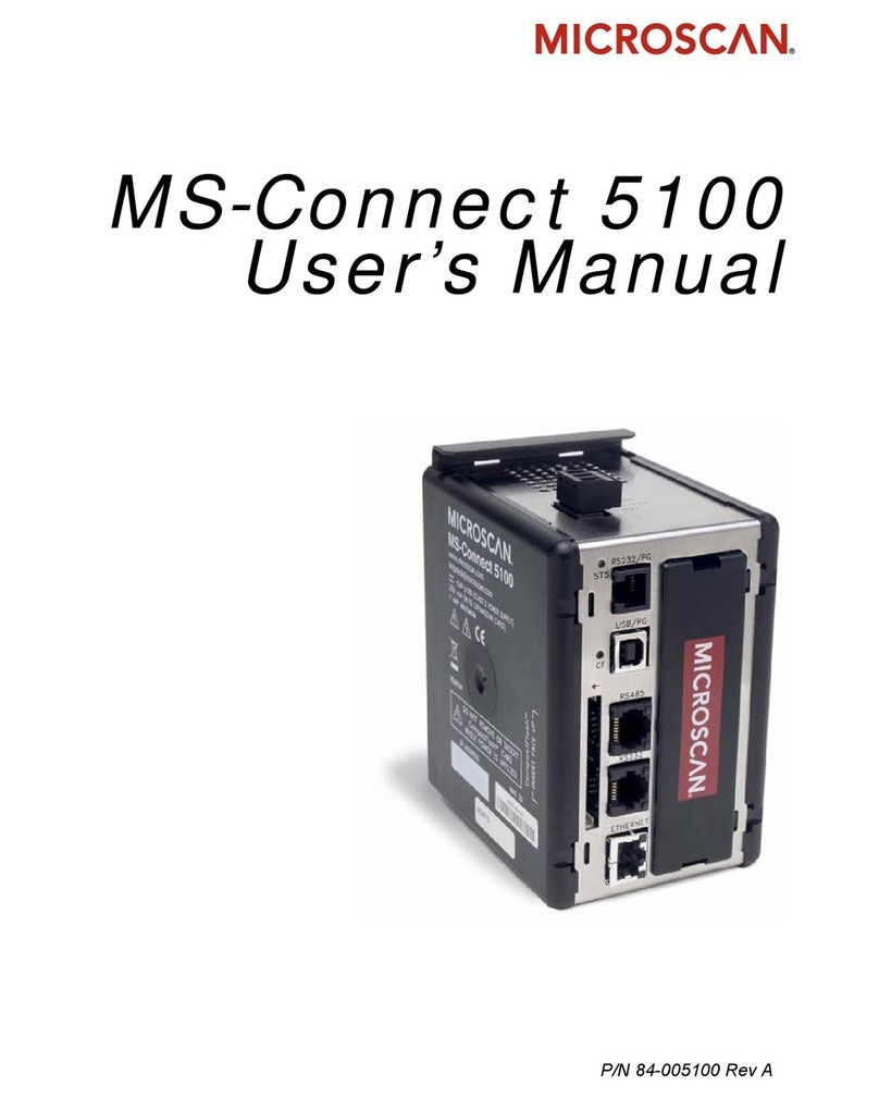 Microscan MS-Connect 5100 user manual