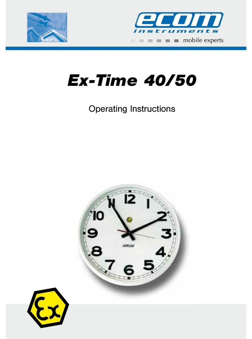 Ecom Instruments Ex-Time 40 operating instructions