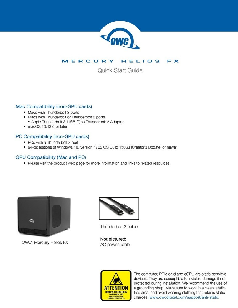 OWC mercury helios fx User manual