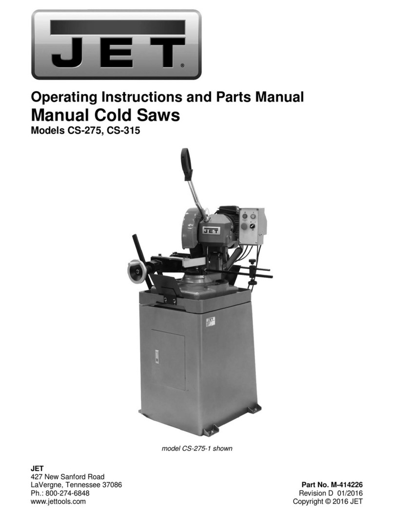 Jet CS-275 Service manual