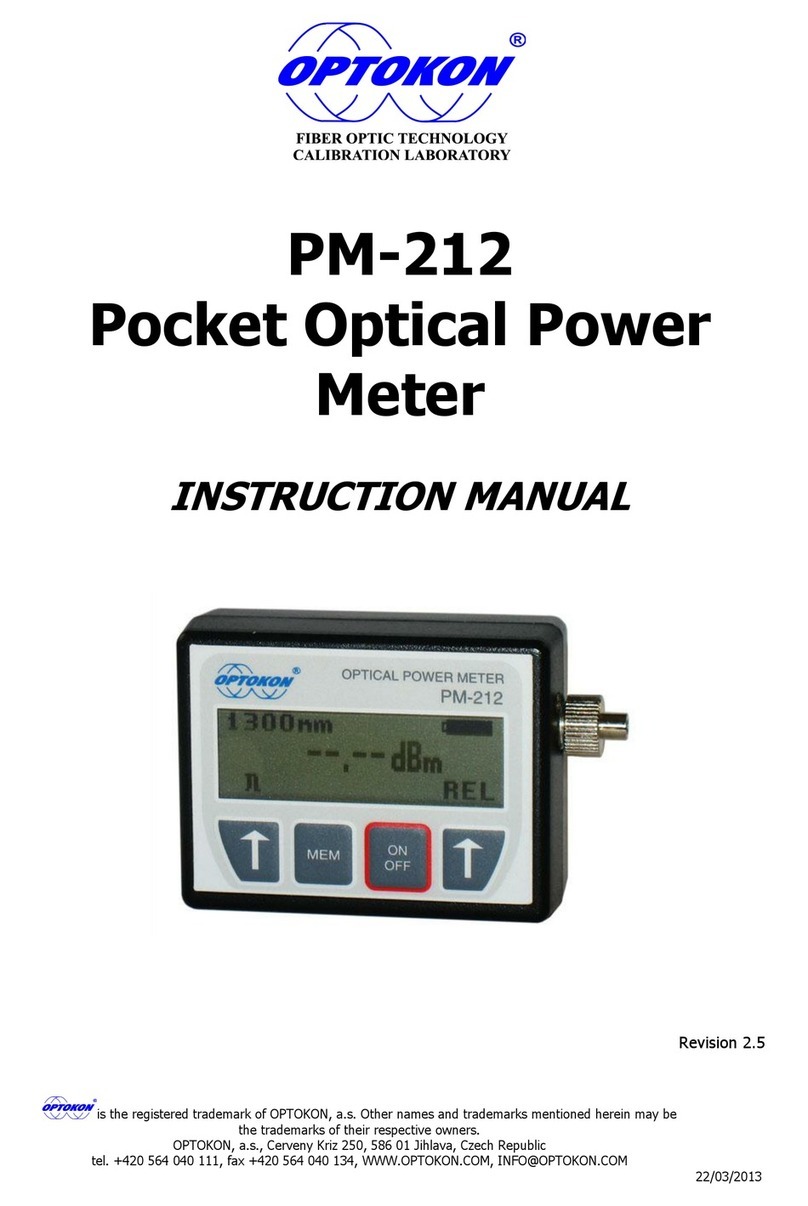 OPTOKON PM-212 instruction manual