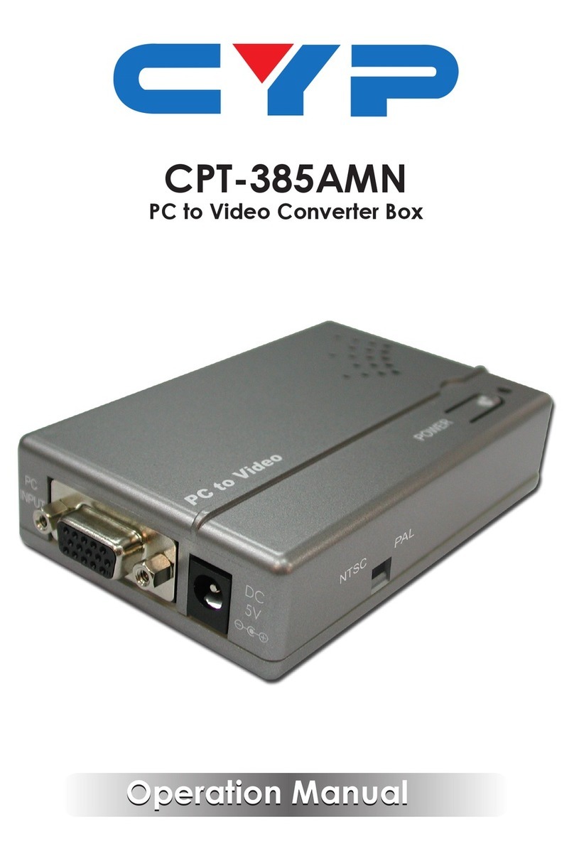 CYP CPT-385AMN Operation manual