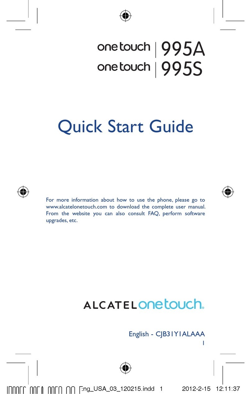 Alcatel One Touch 995A User manual