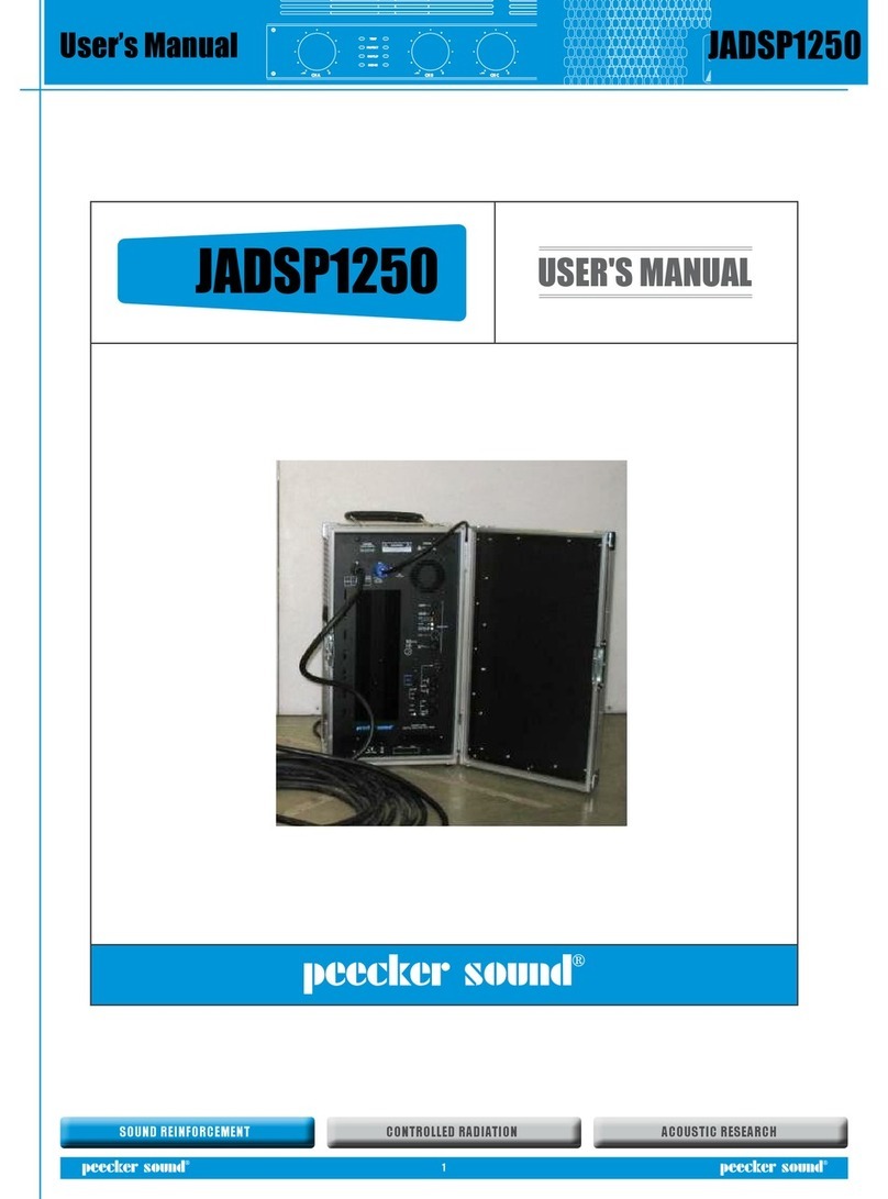 Peecker Sound JADSP1250 User manual