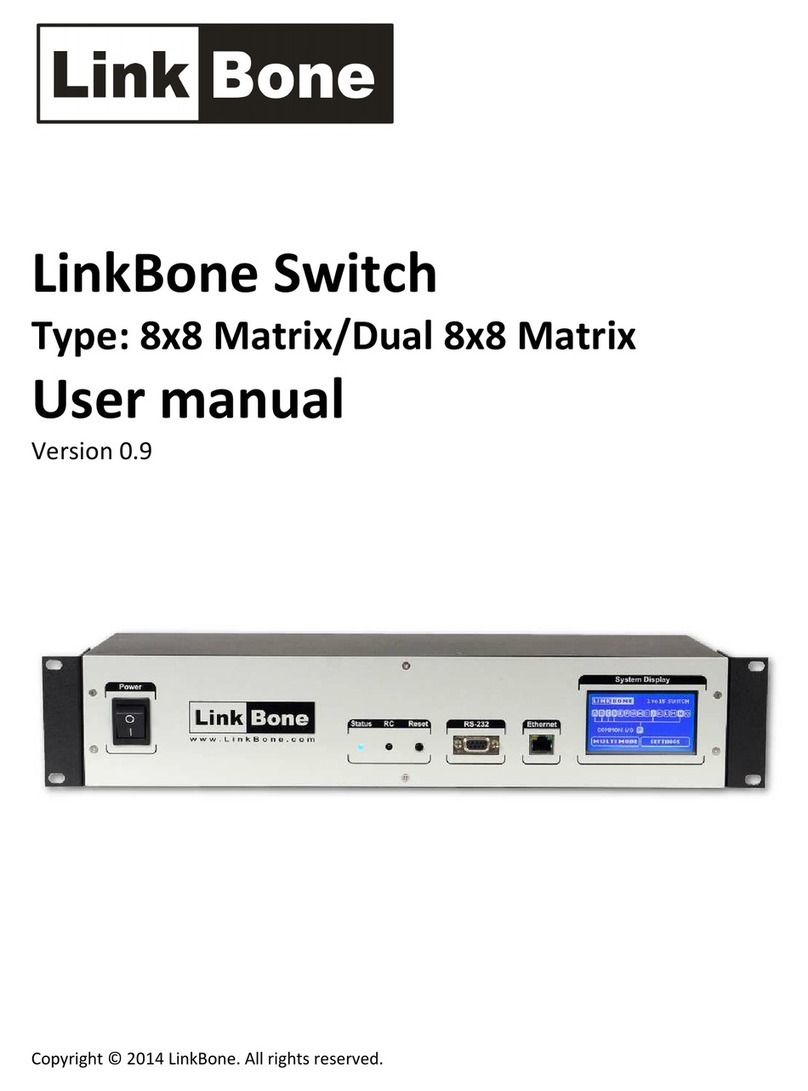 LinkBone 8x8 Matrix user manual