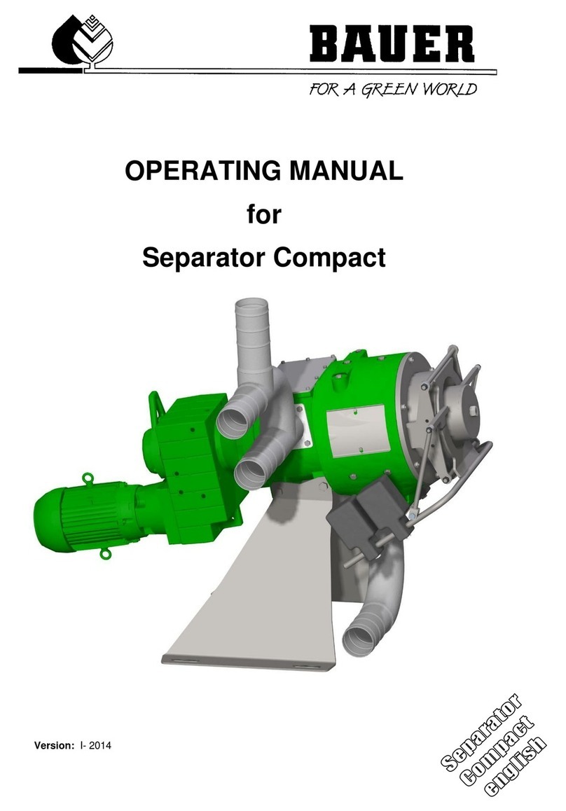 Bauer Separator Compact User manual