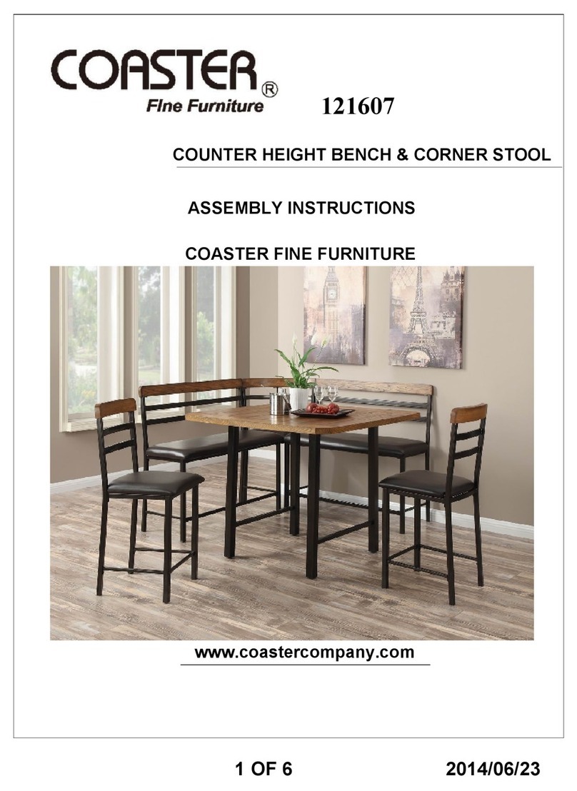 Coaster 121607 Assembly instructions