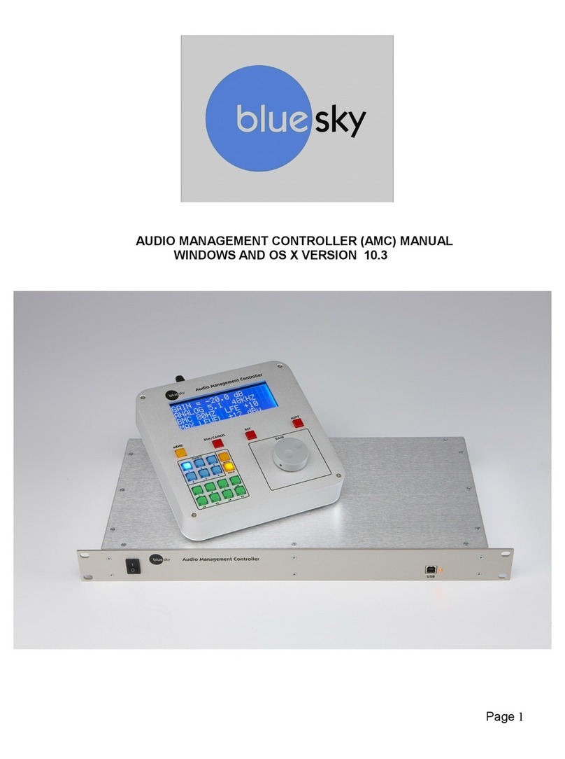 Bluesky AUDIO MANAGEMENT CONTROLLER manual