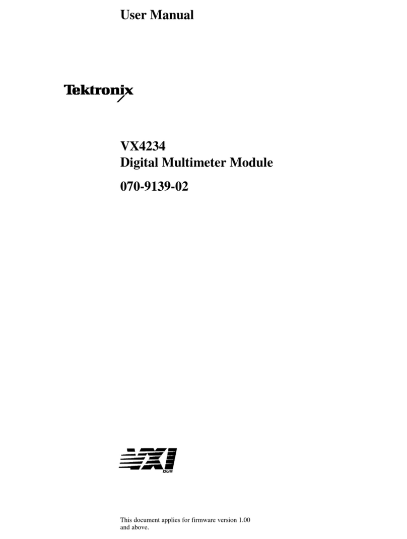 Tektronix VX4234 User manual