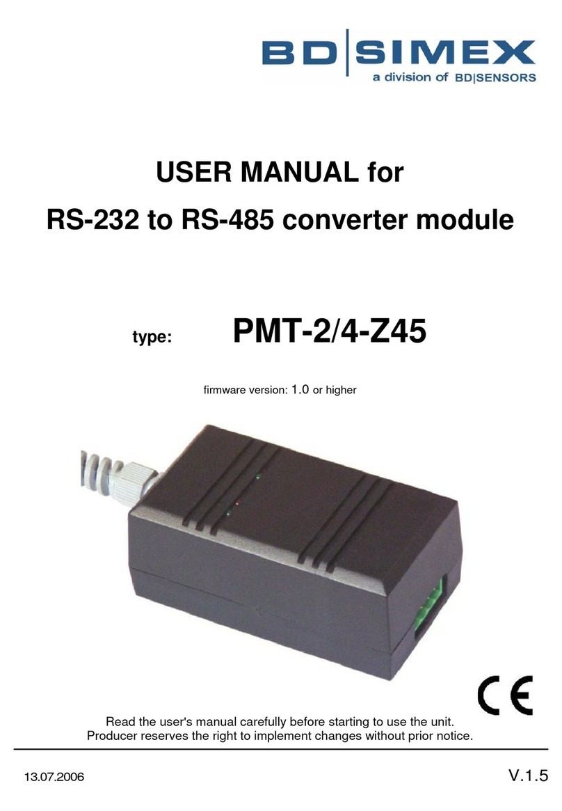 BD Simex PMT-2/4-Z45 user manual
