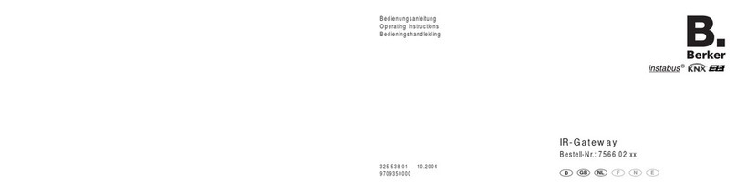 Berker IR-Gateway operating instructions