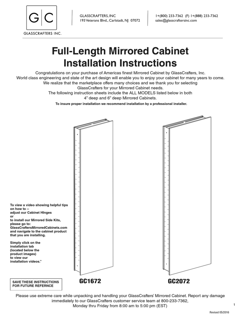 GlassCrafters GC1672 installation instructions