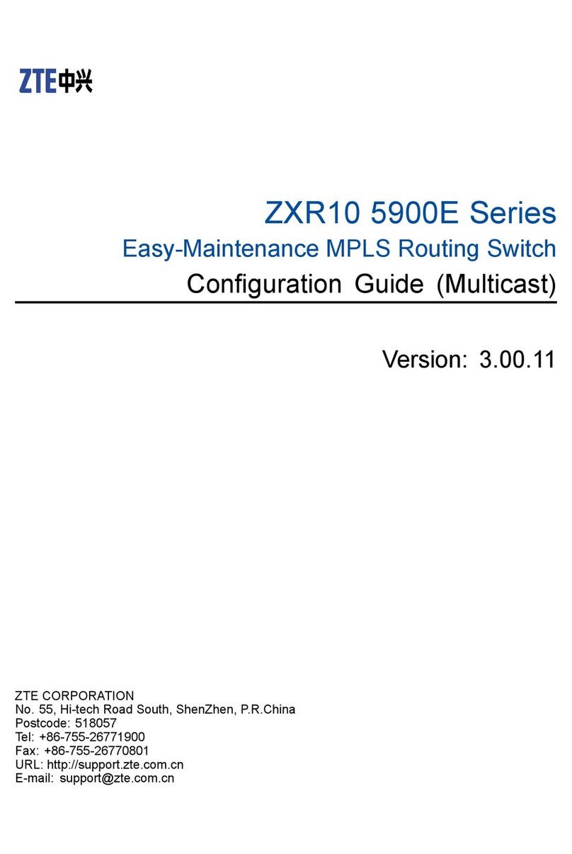 Zte ZXR10 5900E Series Configuration guide