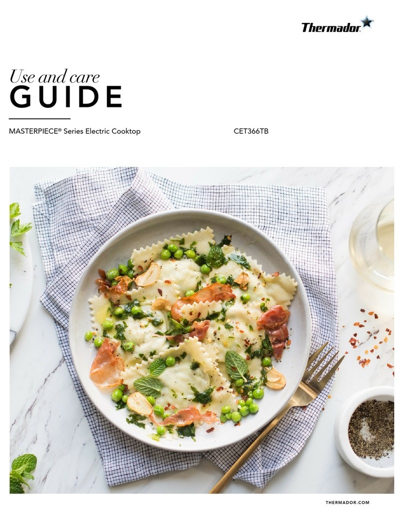Thermador CookSmart CET366TB Use and care guide