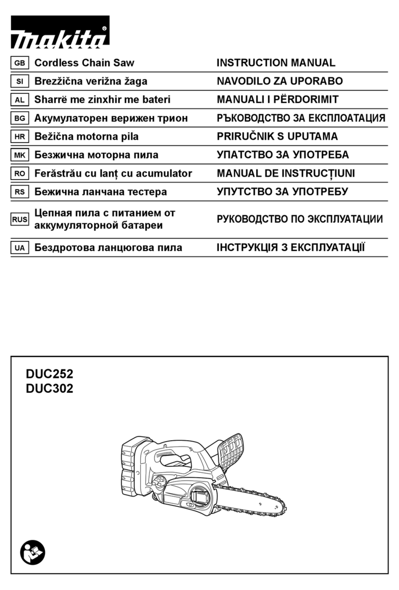 Makita DUC252 User manual