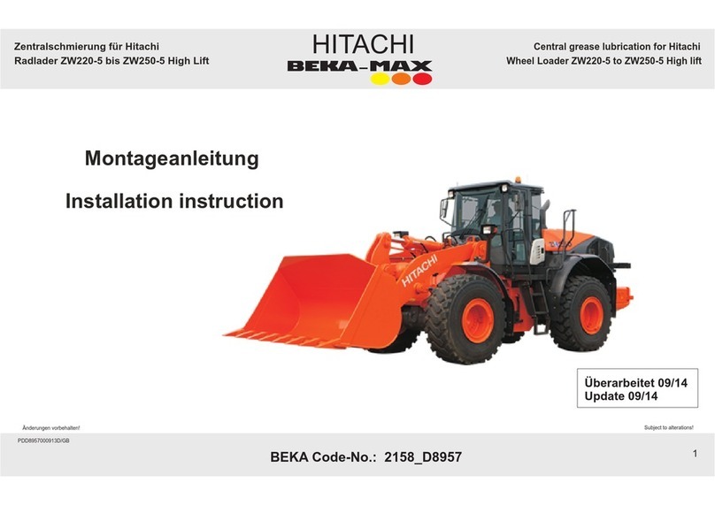 Hitachi BEKA-MAX Installation instruction