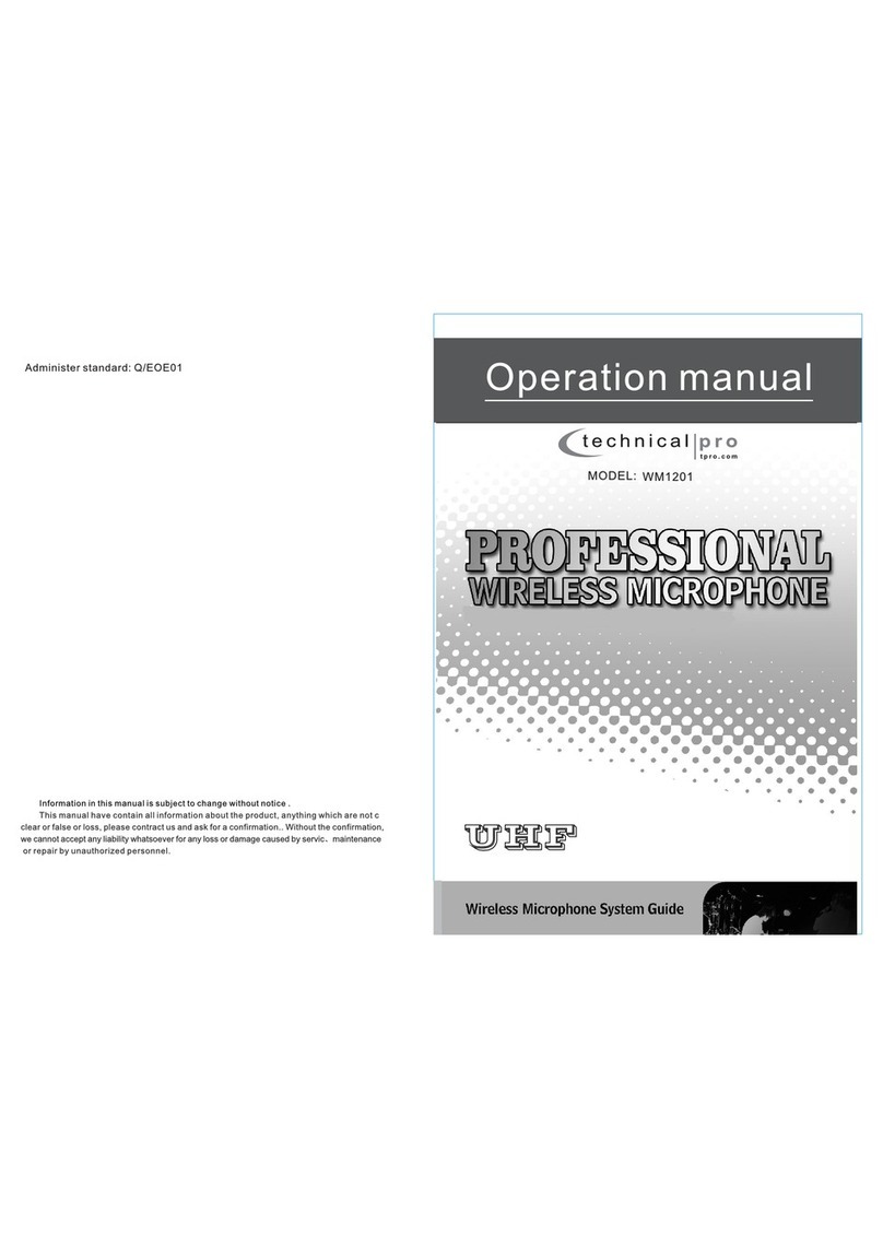 Technical Pro WM1201 User manual