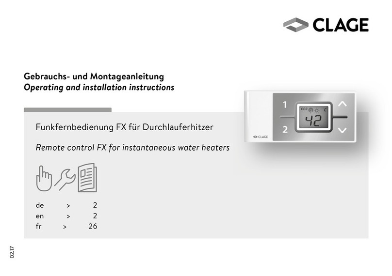 clage FX User manual