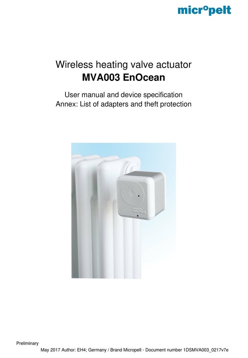 Micropelt MVA003 EnOcean User manual