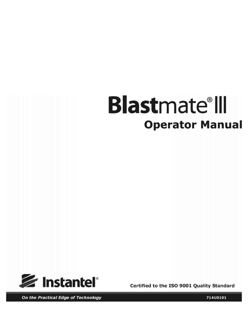 Instantel Blastmate III Operator's manual
