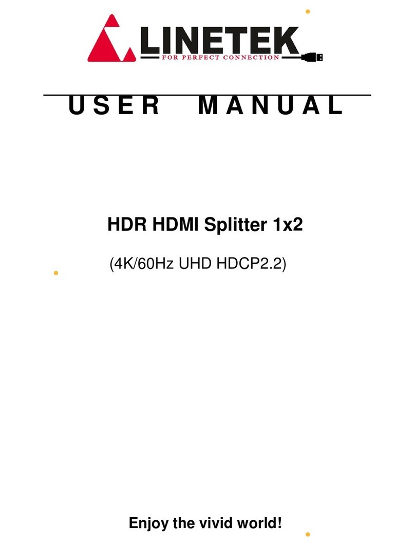 Linetek 2.0 HDMI Splitter 1x2 User manual