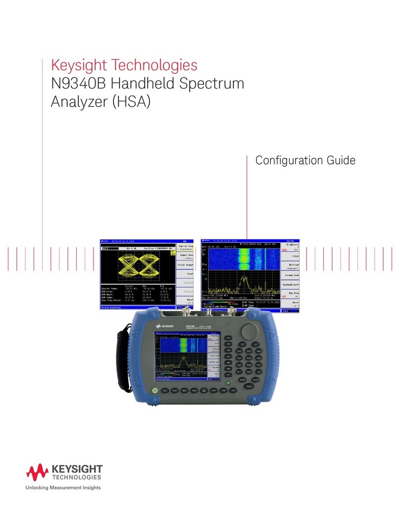 Keysight Technologies N9340B User manual Keysight Technologies N9340B User manual
