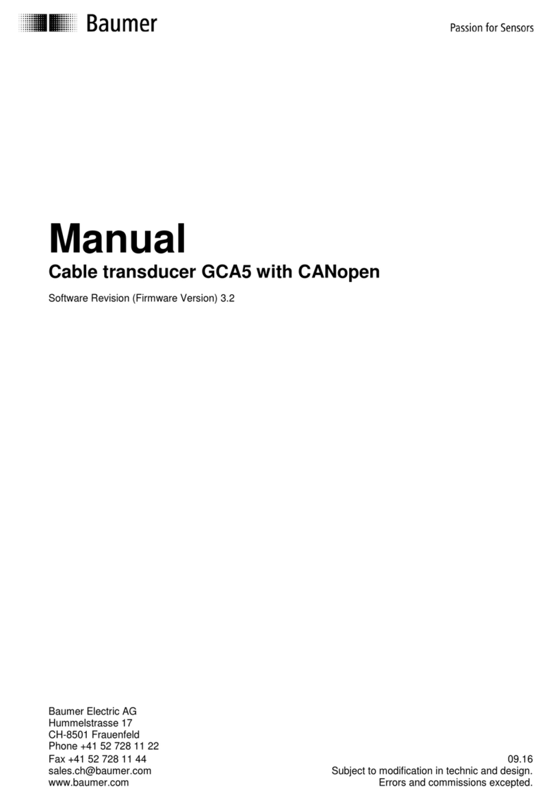 Baumer GCA5 C8 manual