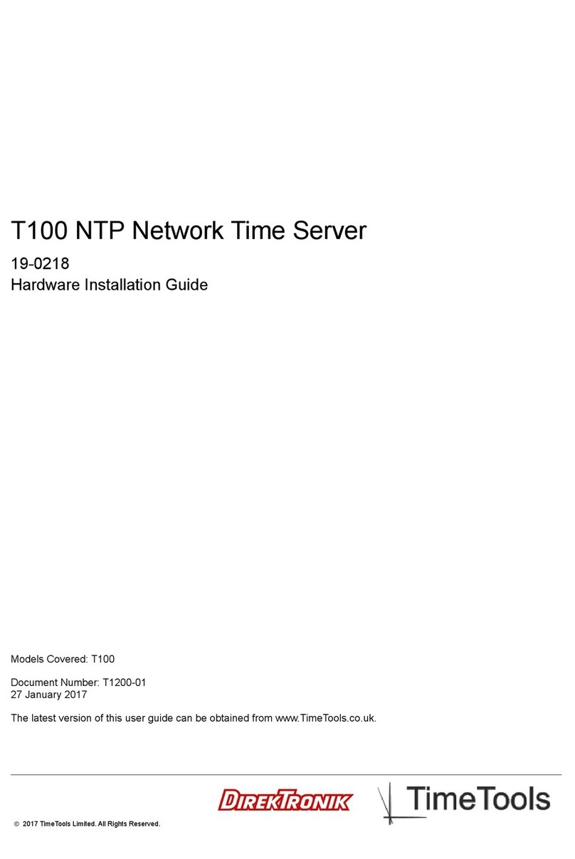 TimeTools T100 Manual