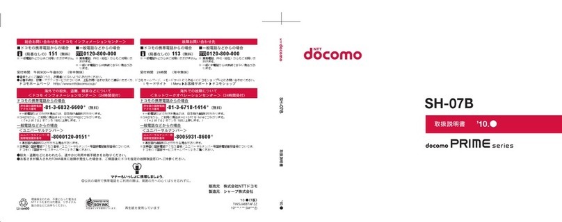 Sharp SH-07B User manual