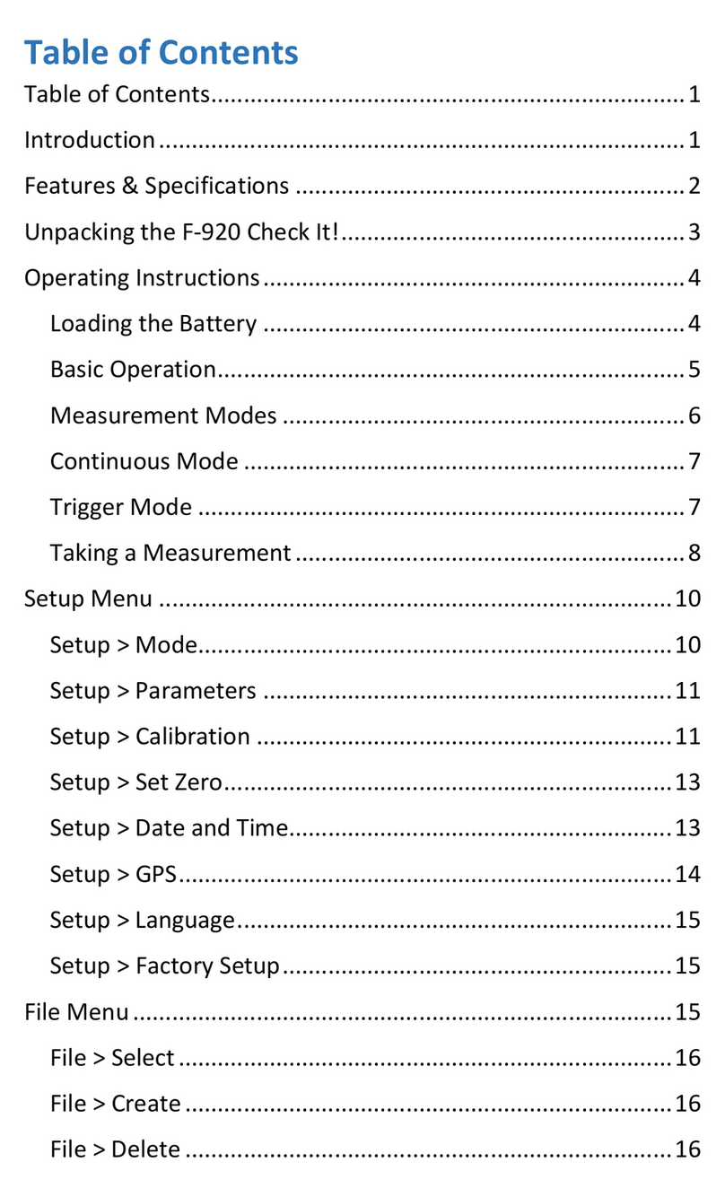 Felix Instruments F-920 instruction manual