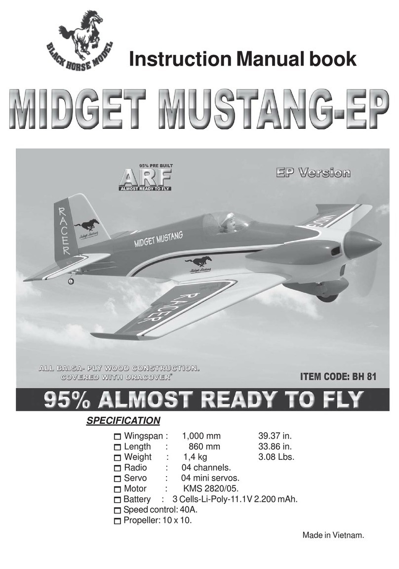 Black Horse Model MIDGET MUSTANG-EP Instruction manual book