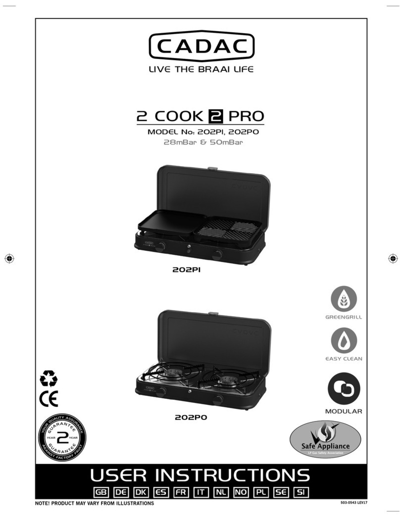 Cadac 202P1 User manual