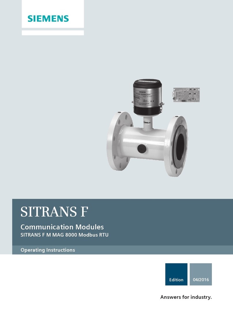 Siemens SITRANS F User manual