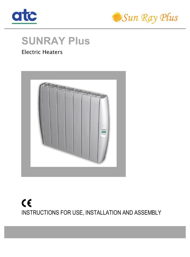 ATC SUNRAY PLUS Instruction for use, installation and assembly ATC SUNRAY PLUS Instruction for use, installation and assembly