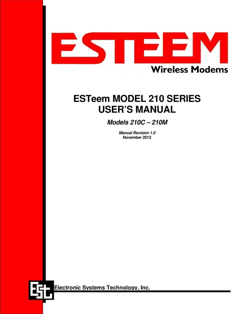 ESTeem 210C User manual ESTeem 210C User manual
