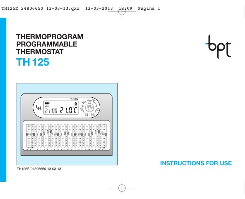 Bpt TH 125 User manual
