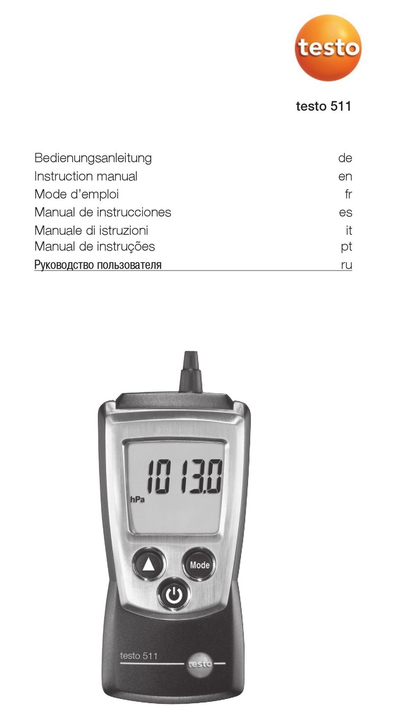 TESTO 511 instruction manual
