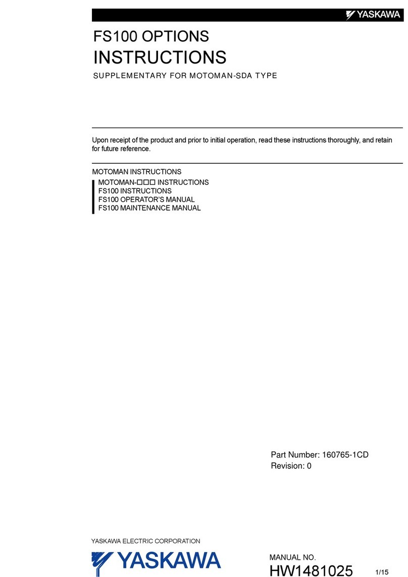 YASKAWA MOTOMAN-SDA User manual
