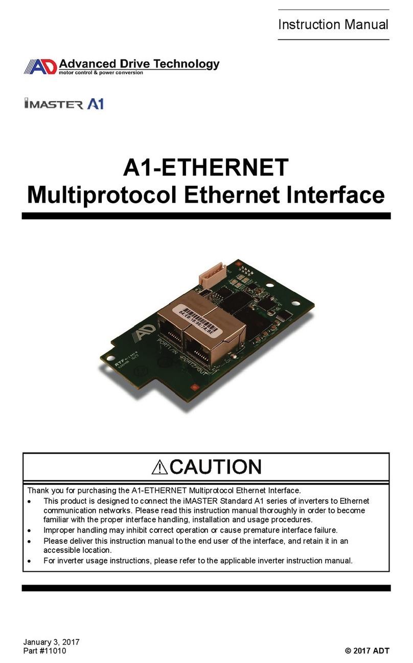 ADT A1-ETHERNET instruction manual