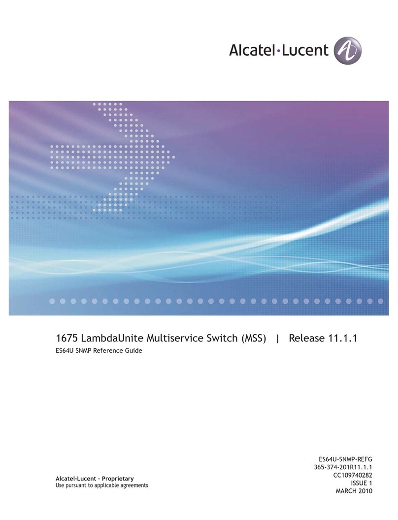 Alcatel-Lucent LambdaUnite 1675 User manual