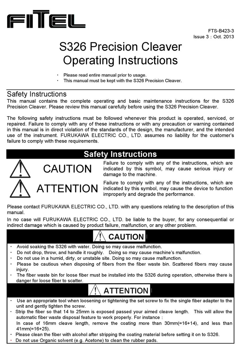 Fitel S326B operating instructions