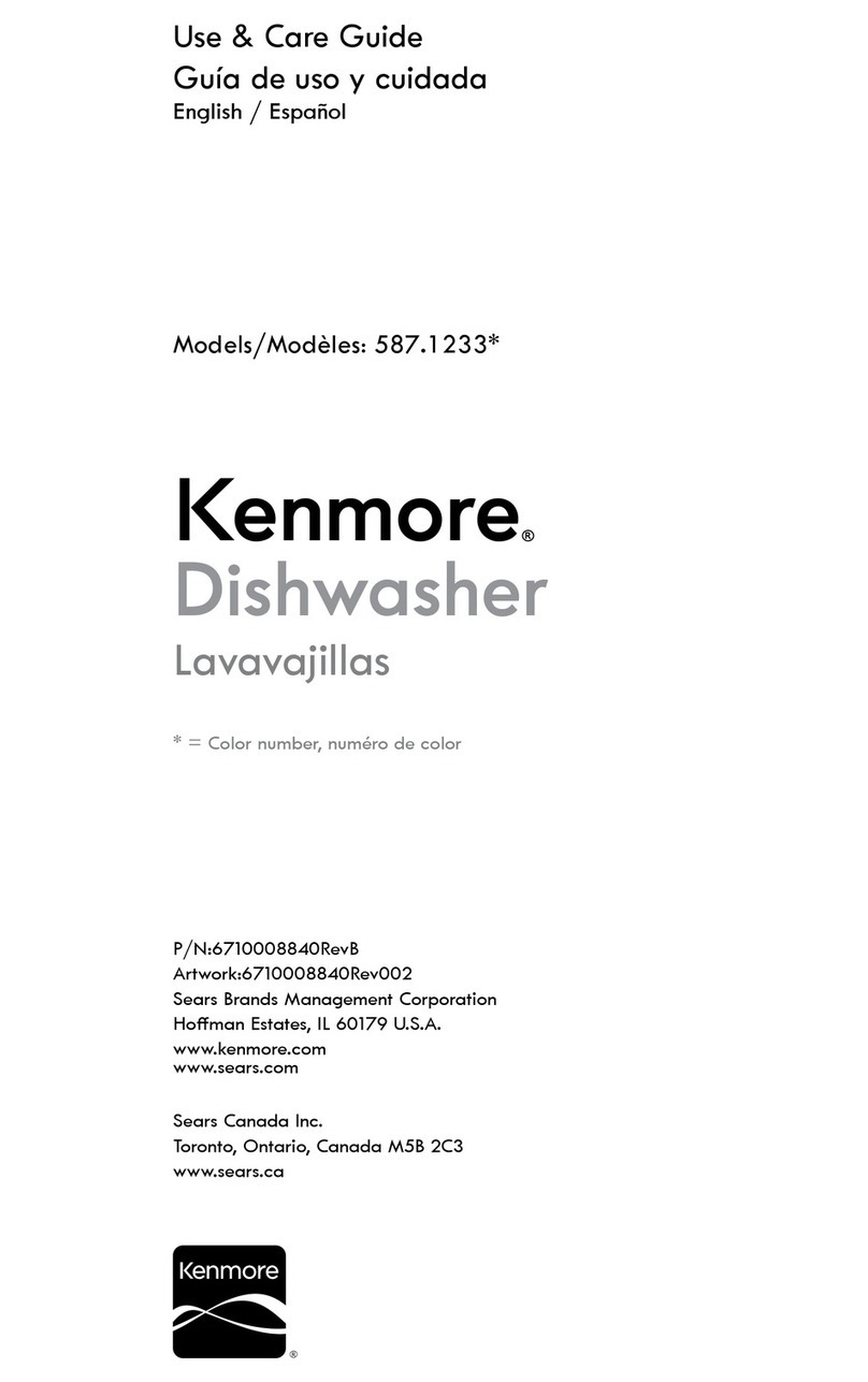 Kenmore 587.1233 Series Use & care guide