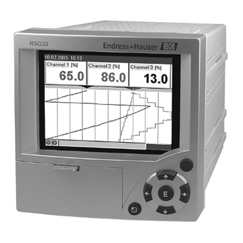 Endress+Hauser Ecograph T RSG30 operating instructions Endress+Hauser Ecograph T RSG30 operating instructions