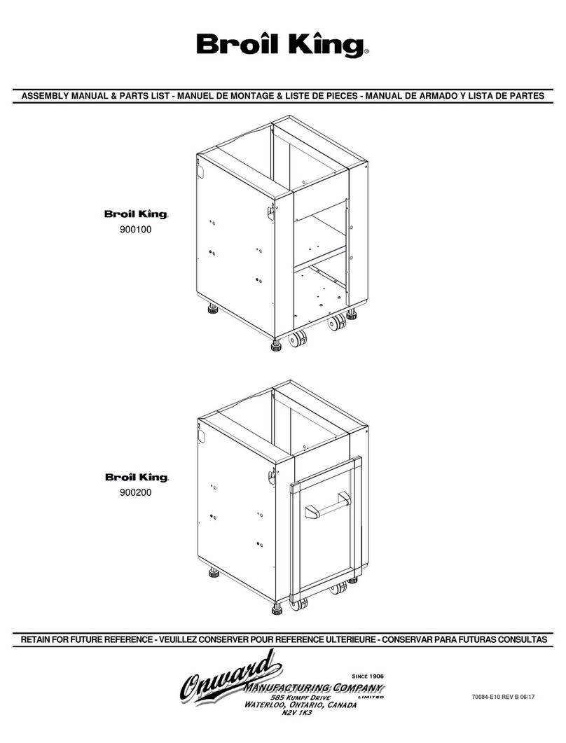 Broil King 900100 Assembly manual & parts list